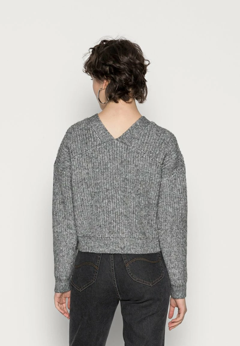 Even&Odd Strickjacke - Mottled Dark Grey | Damen 5 Even&Odd Strickjacke - Mottled Dark Grey | Damen – Bild 3