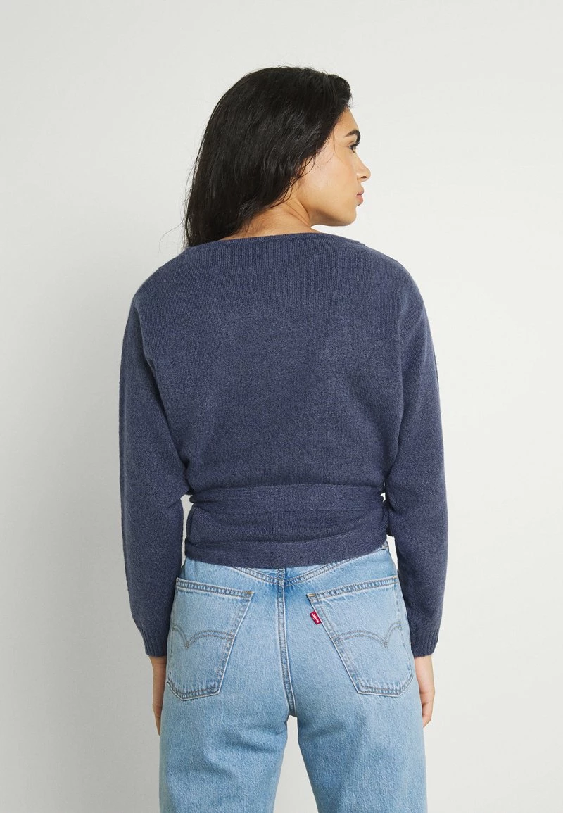 Even&Odd Damen WICKELJACKE - Strickjacke - Blue-grey 5 Even&Odd Damen WICKELJACKE - Strickjacke - Blue-grey – Bild 3