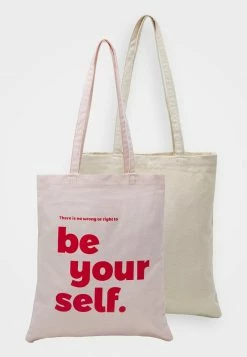 Even&Odd Damen SET - Shopping Bag - Beige/pink