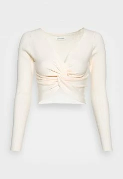 Even&Odd Damen WRAP FRONT JUMPER - Strickpullover - White -Even&Odd Verkäufe 2024 a285ee2ddbc34562a43e6303333ed293