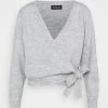 Even&Odd Damen WICKELJACKE - Strickjacke - Mottled Light Grey -Even&Odd Verkäufe 2024 a371932409b84fd0b1d2add290c5264b