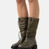 Even&Odd Damen WINTER BOOTIES - Schnürstiefel - Khaki