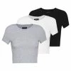 Even&Odd Damen 3 PACK - T-Shirt Basic - White/black/light Grey -Even&Odd Verkäufe 2024 a5376e4c1d2c4eacb9af2169295be864