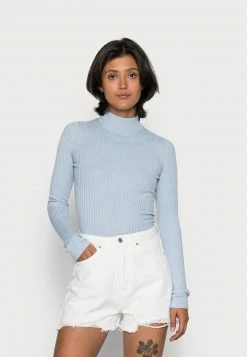 Even&Odd Damen Strickpullover - Mottled Light Blue