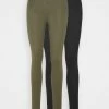 Even&Odd Damen 2 PACK - Leggings - Hosen - Black Olive -Even&Odd Verkäufe 2024 a9126f5f104a4e08beb1a7b4b70dee4e
