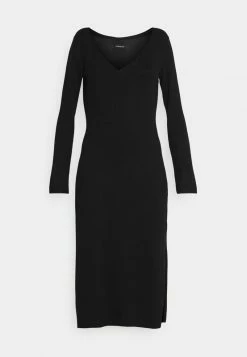 Even&Odd Damen KNIT MAXI V NECK DRESS WITH SLIT - Strickkleid - Black -Even&Odd Verkäufe 2024 aa848b9b7bcf4897824ca3c997f6332d