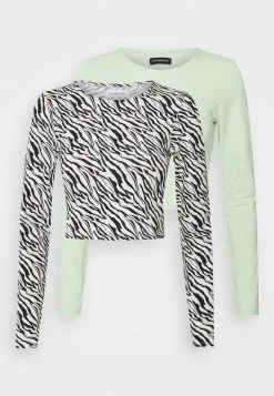 Even&Odd 2 PACK - Langarmshirt - Light Green/black | Damen -Even&Odd Verkäufe 2024 ad2d0433545a4932a9f4c35e4065d493