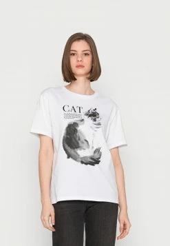 Even&Odd Damen T-Shirt Print - White