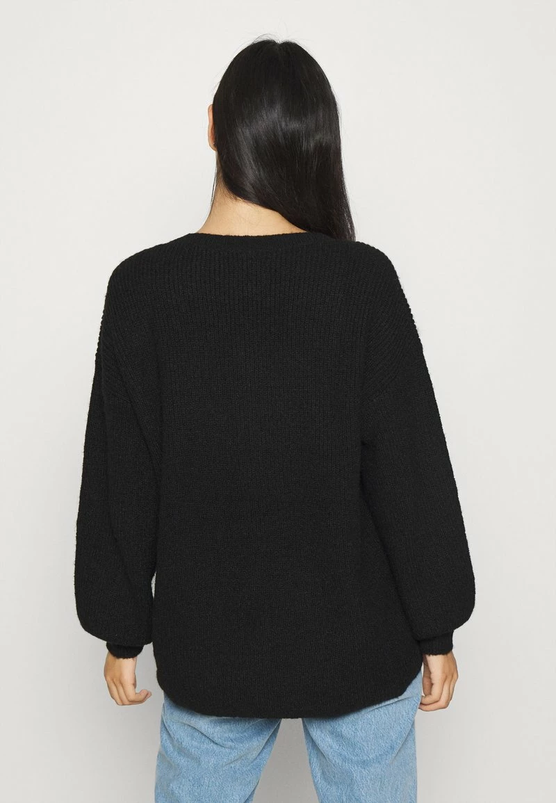 Even&Odd Damen MID LENGTH BUTTON DOWN - Strickjacke - Black 5 Even&Odd Damen MID LENGTH BUTTON DOWN - Strickjacke - Black – Bild 3