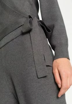 Even&Odd Damen WRAPPED CARDIGAN SET - Strickjacke - Mottled Dark Grey -Even&Odd Verkäufe 2024 b319bb32e84b467ea864488c2aa2802a