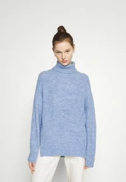 Even&Odd Damen Strickpullover - Mottled Light Blue