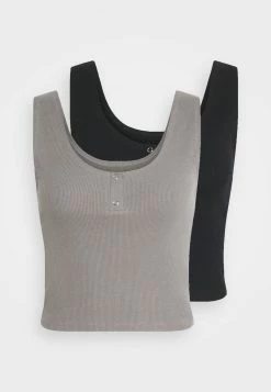 Even&Odd Damen 2 PACK - Top - Black/grey -Even&Odd Verkäufe 2024 b749c658c279457aafe6c435f906015f