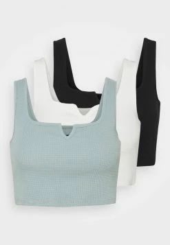 Even&Odd Damen 3 PACK - Top - Black/white/green -Even&Odd Verkäufe 2024 b7ff4fe25ad54d2caab2d0c43f412e72