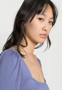 Even&Odd Damen SHIRRING DETAIL LONG SLEEVE CROP WITH GATHER - Langarmshirt - Blue -Even&Odd Verkäufe 2024 bc04be7d80b849d980efcc9b6f9257a8