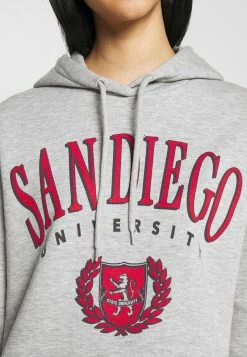 Even&Odd Damen OVERSIZED CROPPED PRINTED HOODIE - Kapuzenpullover - Mottled Light Grey -Even&Odd Verkäufe 2024 c052b414351343898059173b169da740