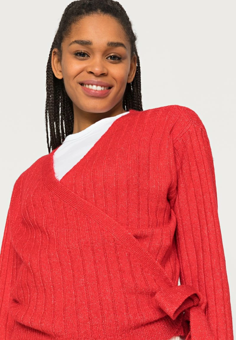Even&Odd Damen WRAPPED CARDIGAN - Strickjacke - Red 7 Even&Odd Damen WRAPPED CARDIGAN - Strickjacke - Red – Bild 5