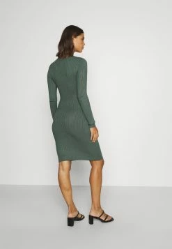 Even&Odd Damen Knit Mini Wide Rib Basic Dress - Etuikleid - Green -Even&Odd Verkäufe 2024 c49c63ef00fd44cf85ae99c8fb4f07fd