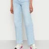 Even&Odd Damen Jeans Straight Leg - Light Blue