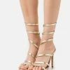 Even&Odd Damen Riemensandalette - Gold