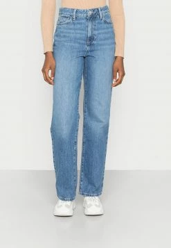 Even&Odd Damen Jeans Straight Leg - Blue Denim