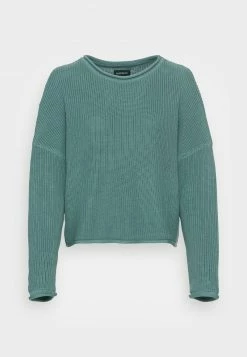 Even&Odd Damen OVERSIZE CROPPED ROLLED EDGE JUMPER - Strickpullover - Green -Even&Odd Verkäufe 2024 cb6e2f1f391b4281aa95472f2f4bc930
