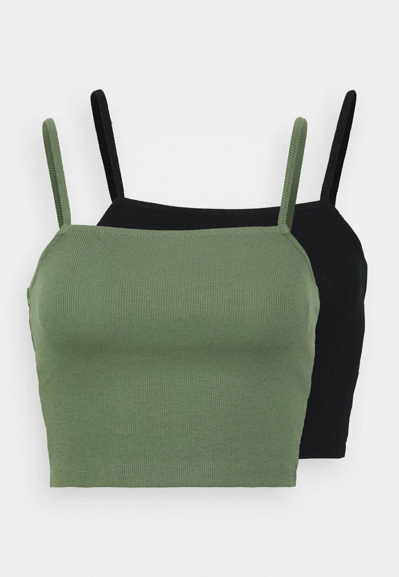 Even&Odd 2 PACK - Top - Green/black | Damen 7 Even&Odd 2 PACK - Top - Green/black | Damen – Bild 5