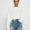 Even&Odd Damen OVERSIZED JUMPER - Strickpullover - White