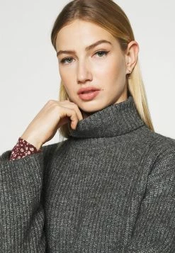 Even&Odd Damen CROPPED BOXY ROLL NECK - Strickpullover - Mottled Dark Grey -Even&Odd Verkäufe 2024 d59f544de8cf48e49ca9265c721b9458