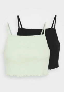 Even&Odd Damen 2 PACK - Top - Black/green -Even&Odd Verkäufe 2024 d78b446f31914bd3be0be457b3b2e19b