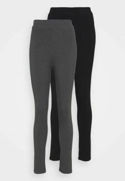 Even&Odd HIGH WAISTED LEGGINGS 2 PACK - Leggings - Hosen - Black/mottled Dark Grey | Damen -Even&Odd Verkäufe 2024 d801180b496544009a781d4a56815d6f