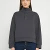 Even&Odd Damen OVERSIZED POPPER HIGH NECK - Sweatshirt - Grey -Even&Odd Verkäufe 2024 d88dc5774a394534bb50a2a7d88eb684