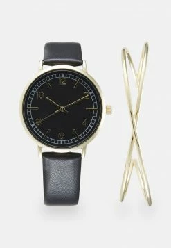 Even&Odd SET - Uhr - Black/gold-coloured | Damen