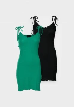 Even&Odd Damen 2 PACK - Freizeitkleid - Black/green -Even&Odd Verkäufe 2024 de3d6d1f512c4a79b34a571536793bf5