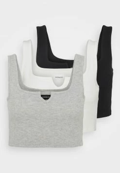 Even&Odd Damen 3 PACK - Top - Black/white/mottled Light Grey -Even&Odd Verkäufe 2024 e29a6a10e9594c0b836cd73b27b9e722