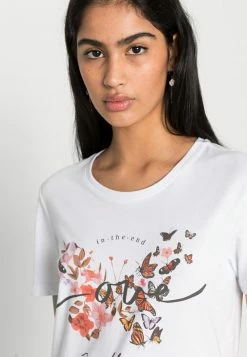 Even&Odd Damen T-Shirt Print - White -Even&Odd Verkäufe 2024 e2bc31f2ede44890903de3c30815b5c5