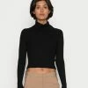 Even&Odd Damen CROPPED TURTLE NECK 2 PACK - Strickpullover - Black/mottled Dark Brown -Even&Odd Verkäufe 2024 e654f548b08c42a4a71ae9ee94a76993