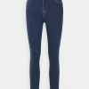 Even&Odd Damen Jeans Skinny Fit - Dark Blue Denim