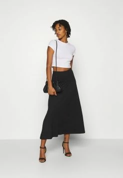 Even&Odd Damen Basic Maxi Skirt - A-Linien-Rock - Black -Even&Odd Verkäufe 2024 e6eb5f9f71ac4029a8f1222ca7bc0171