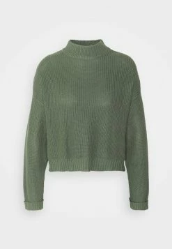 Even&Odd CROPPED MOCK NECK - Strickpullover - Green | Damen -Even&Odd Verkäufe 2024 e71bb0761ba34dbd84b96d7fb3726997