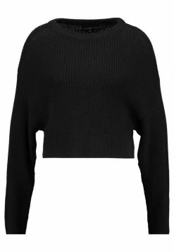 Even&Odd Damen CROPPED JUMPER - Strickpullover - Black -Even&Odd Verkäufe 2024 e85001ce9542453992838447401a35e8