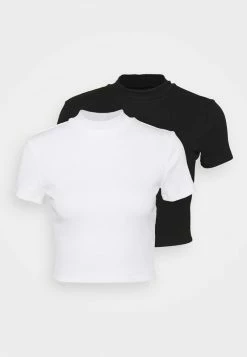 Even&Odd Damen 2 PACK - T-Shirt Basic - Black/white -Even&Odd Verkäufe 2024 eb97387a3da94a6dbedb5efb927d7853