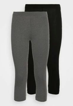 Even&Odd Damen 2 PACK - Leggings - Hosen - Black/mottled Dark Grey -Even&Odd Verkäufe 2024 eea8dfaa158d4f459ef4fa7047eec502