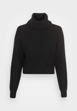 Even&Odd Damen CROPPED LOOSE TURTLENECK - Strickpullover - Black -Even&Odd Verkäufe 2024 efd3125bdca748d7b1645efbd0d5e337