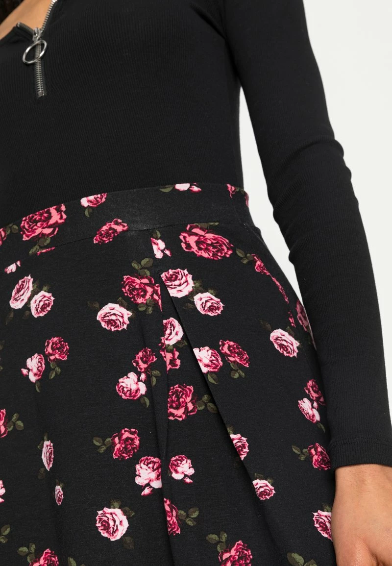 Even&Odd Damen A-Linien-Rock - Black/multi Coloured 8 Even&Odd Damen A-Linien-Rock - Black/multi Coloured – Bild 6