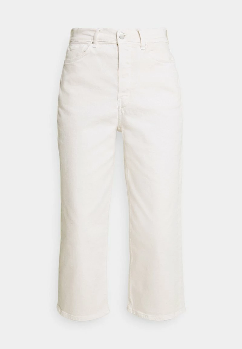 Even&Odd Wide Leg Cropped Jeans - Jeans Straight Leg - White | Damen 6 Even&Odd Wide Leg Cropped Jeans - Jeans Straight Leg - White | Damen – Bild 4