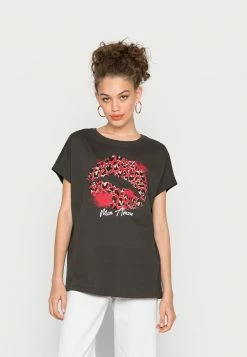 Even&Odd T-Shirt Print - Anthracite | Damen