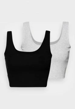 Even&Odd Damen 2 PACK - Top - Black/light Grey -Even&Odd Verkäufe 2024 f34cdd50781b4fbc890430f002480bbd