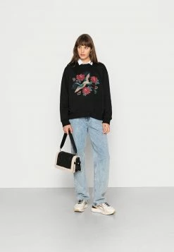 Even&Odd Damen OVERSIZED PRINT - Sweatshirt - Black -Even&Odd Verkäufe 2024 f4516fd426bb481a882a40352d3f5bdf