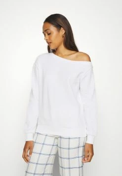 Even&Odd Damen LOOSE OFF SHOULDER SWEATSHIRT - Sweatshirt - White