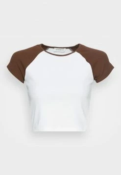 Even&Odd T-Shirt Basic - White Brown | Damen -Even&Odd Verkäufe 2024 f6aad9a2e5a04ce39d2d848da7bbd7db
